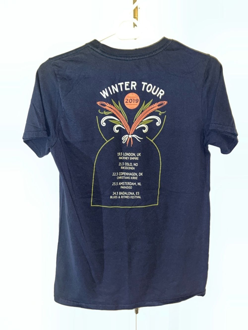 I’m WITH HER 2019 European Concert tour T Shirt S Women’s Owl Folk Band Music